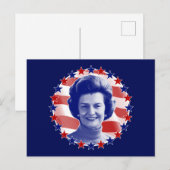 First Lady Betty Ford US Flagge Postkarte (Vorne/Hinten)