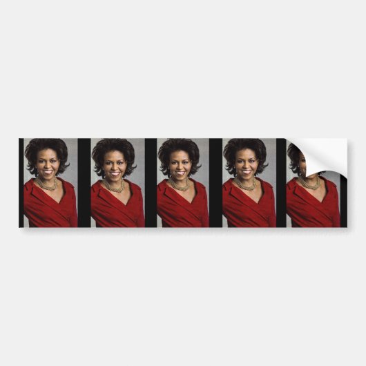 FIRST LADY bumpersticker. MICHELLE OBAMA Autoaufkleber (Vorne)