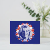 First Lady Jill Biden US Flagge Postkarte (Stehend Vorderseite)