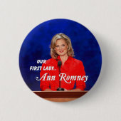 First Lady-Knopf Ann Romney Button (Vorderseite)