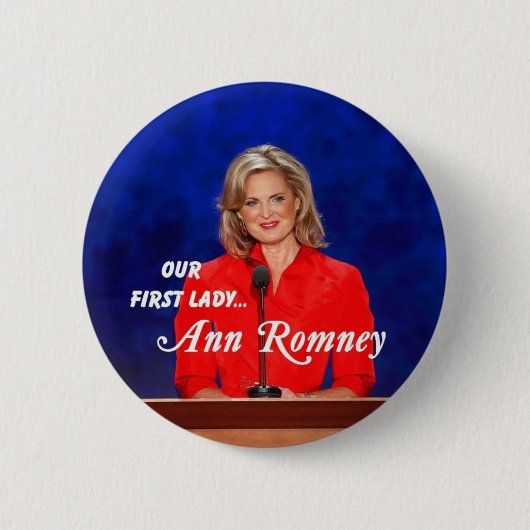 First Lady-Knopf Ann Romney Button (Vorderseite)
