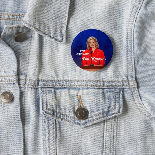 First Lady-Knopf Ann Romney Button (Beispiel)