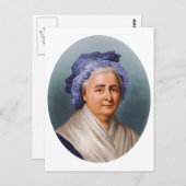 First Lady Martha Dandridge Custis Washington Postkarte (Vorne/Hinten)