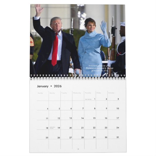 First Lady Melania Trump 2025 Foto Monatsmauer Kalender (Jan 2026)