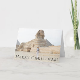 First Lady Melania Trump Egypt Sphinx Christmas Feiertagskarte
