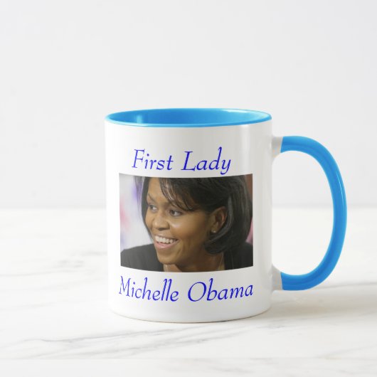 First Lady Michelle Obama - besonders angefertigt Tasse (Rechts)