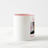 First Lady Michelle Obama - besonders angefertigt Zweifarbige Tasse (Mittel)