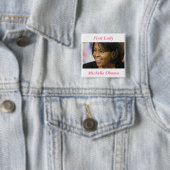 First Lady Michelle Obama Button (Beispiel)