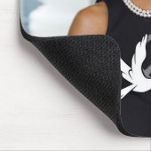 First Lady Michelle Obama des Friedens Mousepad (Ecke)