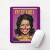 First Lady Michelle Obama Mousepad (Mit Mouse)