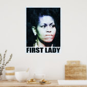 First Lady Michelle Obama Poster (Küche)