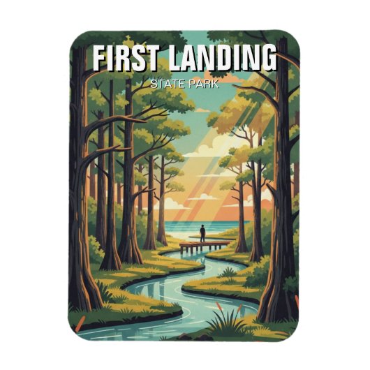 First Landing State Park Virginia Reise Magnet (Vertikal)
