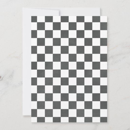 First Lap Around The Track Race Car 1st Birthday Einladung (Rückseite)