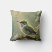 First Light Kin Hummingbird Throw Pillow Kissen (Vorderseite)