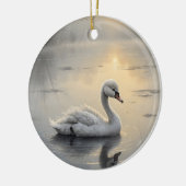 First Light Kin Swan Glass Ornament (Links)