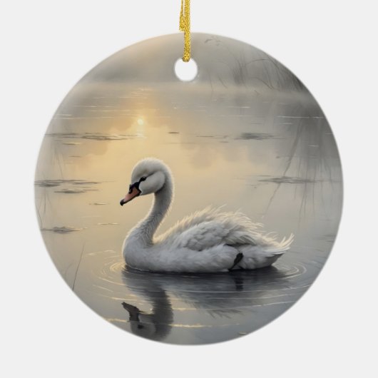 First Light Kin Swan Glass Ornament (Hinten)