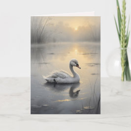 First Light Kin Swan Greeting Card Karte