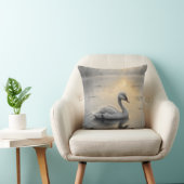 First Light Kin Swan Throw Pillow Kissen (Stuhl )