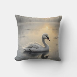 First Light Kin Swan Throw Pillow Kissen