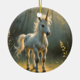 First Light Kin Unicorn Glass Ornament