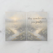 First Light Kin Unicorn Greeting Card  Karte (Innenseite)