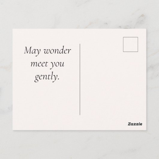 First Light Kin Unicorn Postcard Postkarte (Rückseite)