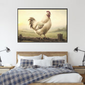 First Light Rooster Farmhouse Leinwand (Insitu (Schlafzimmer))