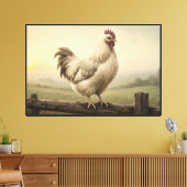 First Light Rooster Farmhouse Leinwand (Insitu (Wohnzimmer))