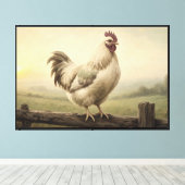 First Light Rooster Farmhouse Leinwand (Insitu (Holzboden))