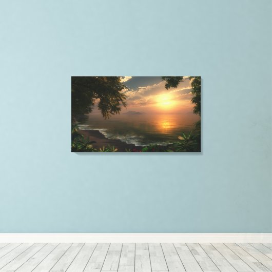 "First Light" überzogene Canvas Leinwanddruck (Insitu (Holzboden))