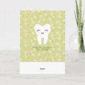 First Loose Tooth! - Green Custom Grußkarte Karte (Rückseite)