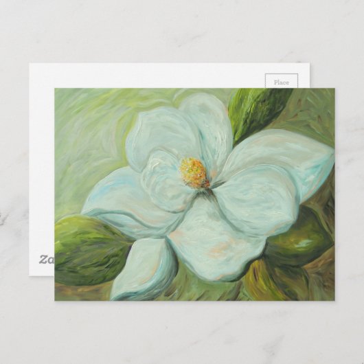 First Magnolia Postkarte (Vorne/Hinten)