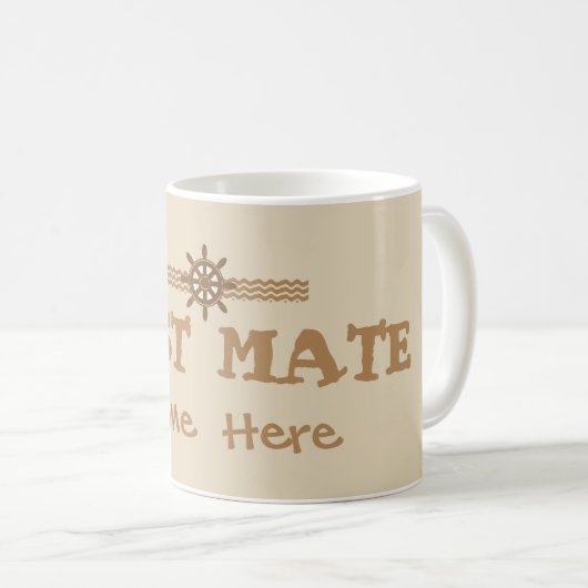 First-Mate-Bootstasse Kaffeetasse (VorderseiteRechts)
