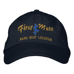 First Mate Mermaid Cap Personalize es! Bestickte Baseballkappe