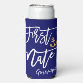 First Mate | Trauzeugin Junggeselinnen-Abschied Selters Dosenkühler (Seltzer Rückseite)