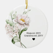 First Mom Established Grandma Christmas Tree Keramik Ornament (Vorne)