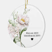 First Mom Established Grandma Christmas Tree Keramik Ornament (Links)