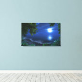 "First Moonlight" Wrapped Canvas Leinwanddruck (Insitu (Holzboden))