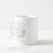 First Mother Day Boy Blue Elephant Personalisiert Kaffeetasse (Vorderseite Links)