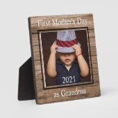 First Mother Day Oma Custom Foto Plaque Fotoplatte (Vorderseite)