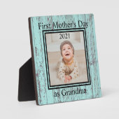 First Mother Day Oma Custom Foto Plaque Fotoplatte (Vorderseite)