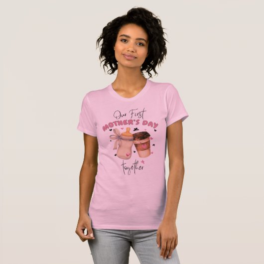First Mother Day Shirt 2025/Pink Matching Outfit (Vorne ganz)