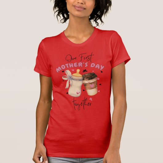 First Mother Day Shirt 2025/Pink Matching Outfit (Vorderseite)