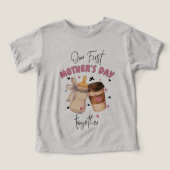First Mother Day Shirt 2025/Pink Matching Outfit (Design Vorderseite)