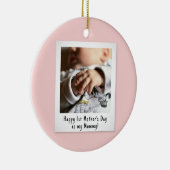 First Mother Day Snapshot Style Foto Keepake Keramik Ornament (Rechts)