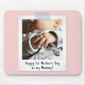 First Mother Day Snapshot Style Foto Keepake Mousepad (Vorne)