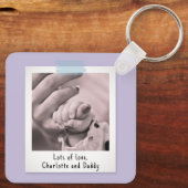 First Mother Day Snapshot Style Foto Keepake Schlüsselanhänger (Rückseite)