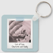 First Mother Day Snapshot Style Foto Keepake Schlüsselanhänger (Rückseite)