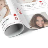 First Mother’s Day Personalized Photo  Geschenkpapier (Rolleneckpunkt)