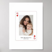 First Mother’s Day Personalized Photo  Poster (Vorne)
